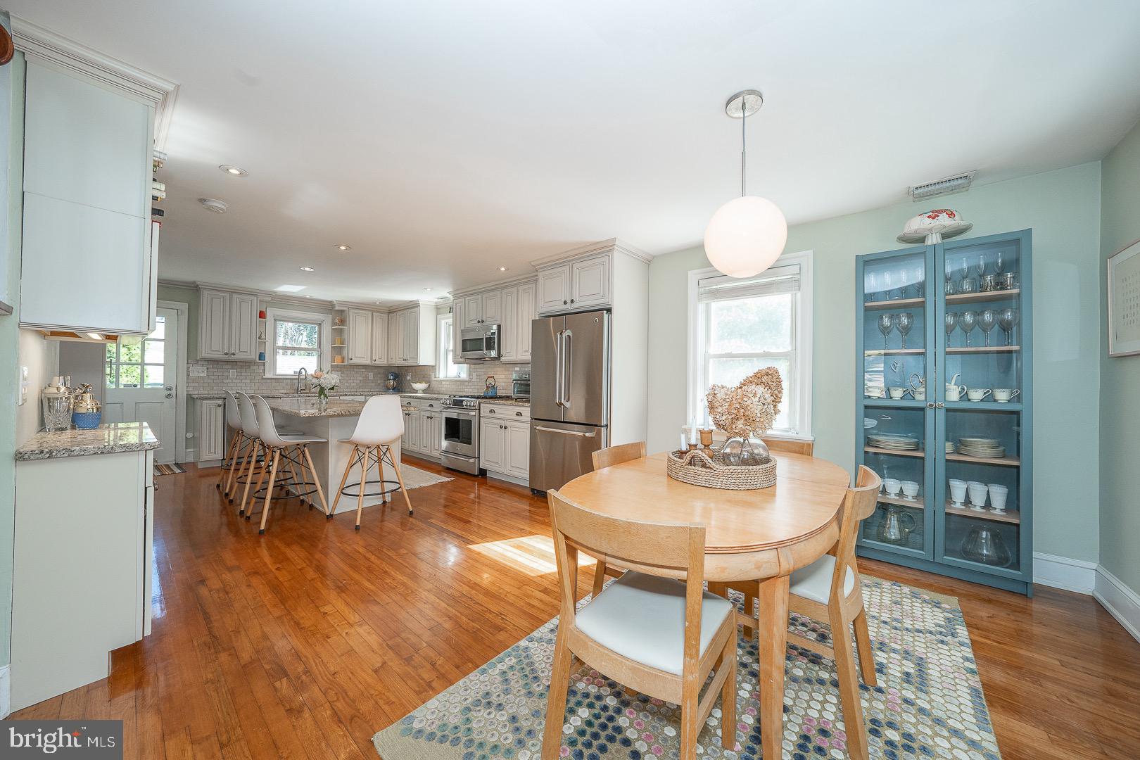 107 Radnor Road Wayne, PA 19087 - Photo 8 of 42 Kitchen with Hardwood Floors