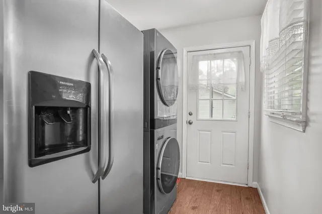 a view of storage and utility room in empty room