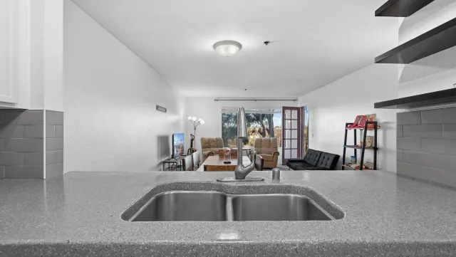 a close view of sink