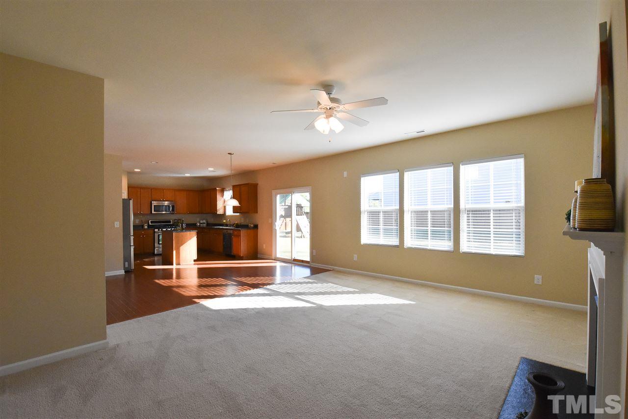 4201 Kellett Lane Raleigh, NC 27616 - Photo 11 of 30 Wide open living area: big Living Rm is open to spacious Bfast area & Kitchen.