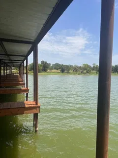 a view of a lake from a balcony