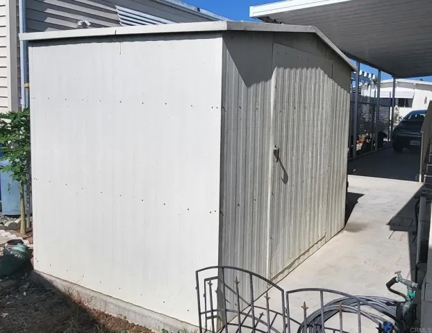a view of a swimming pool with a lake view