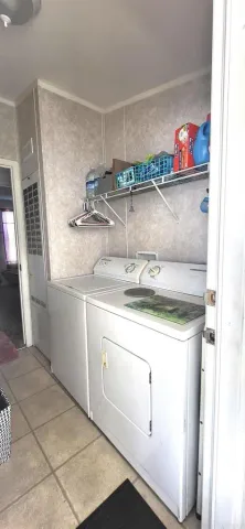 a storage room with a window