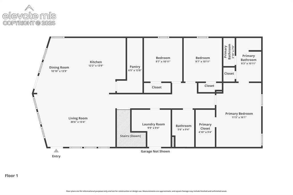 23335 Sanborn Road Calhan, CO 80808 - Photo 27 of 28 Main level floor plan