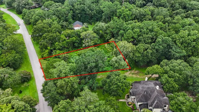 a backyard of a house with lots of green space and garden