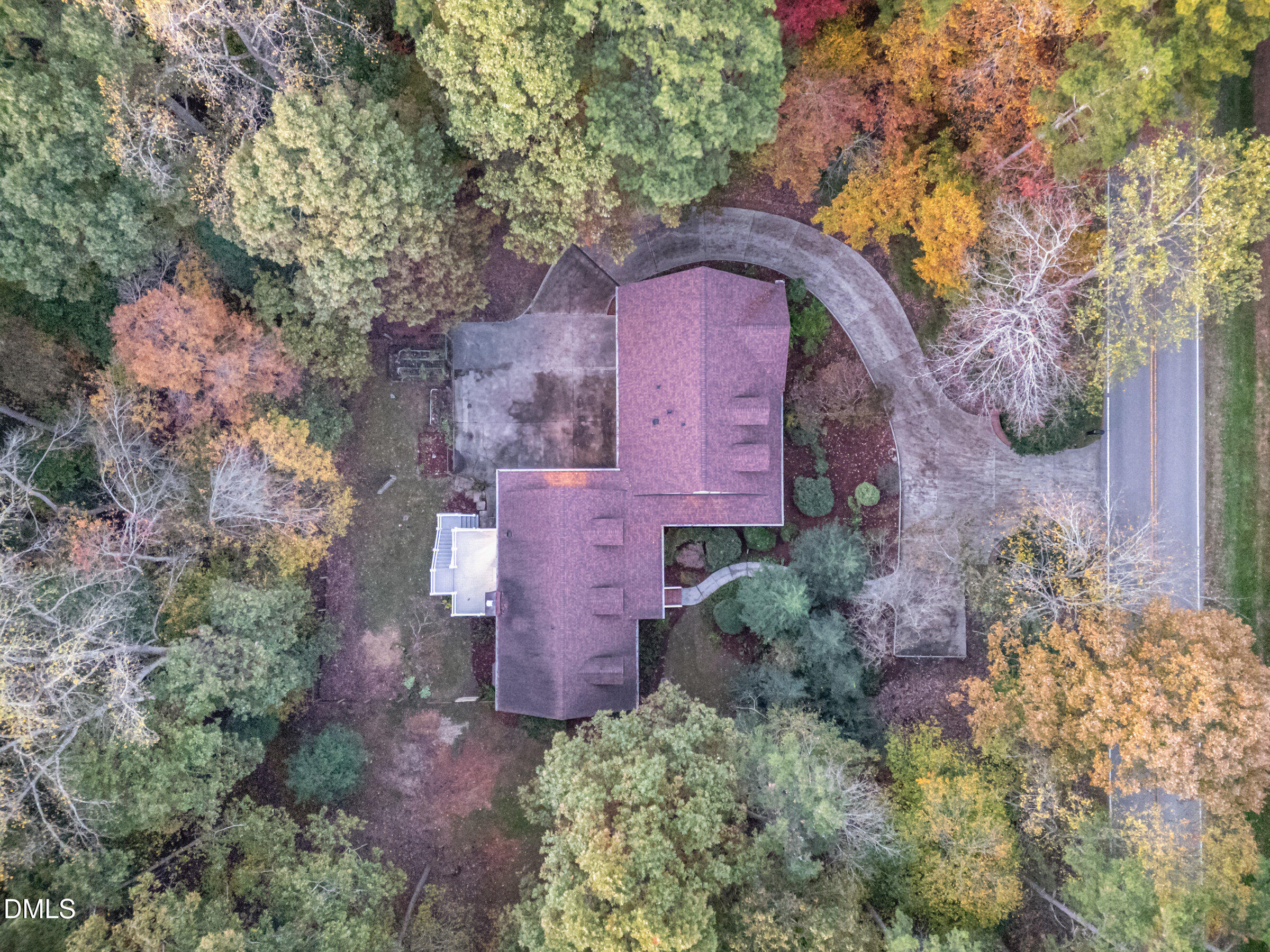 12413 Hardee Road Raleigh, NC 27614 - Photo 56 of 63 an aerial view of a house with a yard and large tree