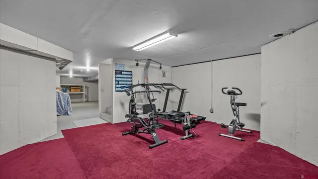 a view of a storage & utility room