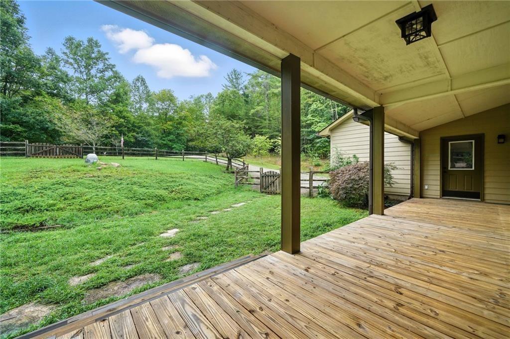 87 Dillons Lane Morganton, GA 30560 - Photo 32 of 42 a view of a backyard from a porch