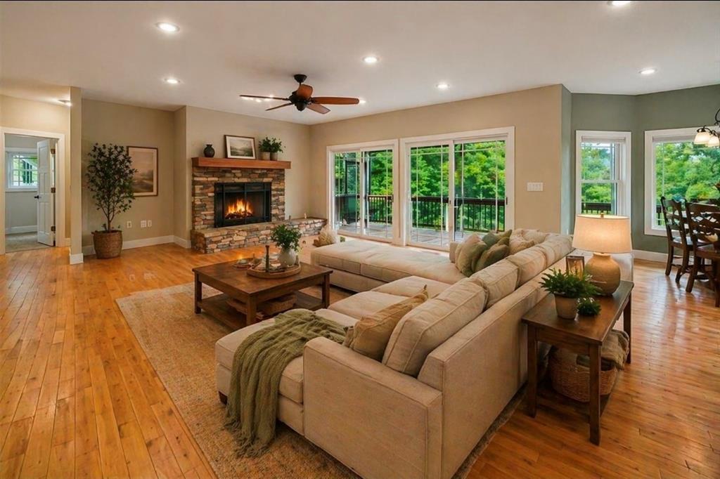 87 Dillons Lane Morganton, GA 30560 - Photo 4 of 44 a living room with furniture and a fireplace