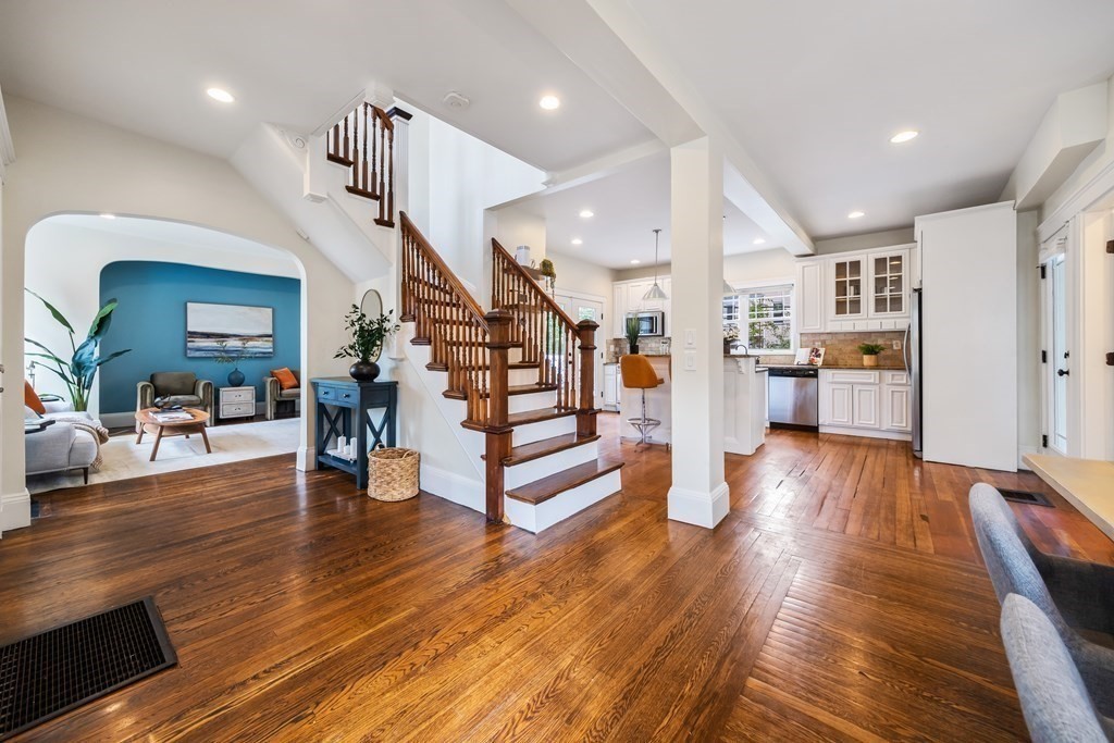 39 Rosedale Street Boston, MA 02124 - Photo 9 of 42 a view of kitchen with furniture and wooden floor