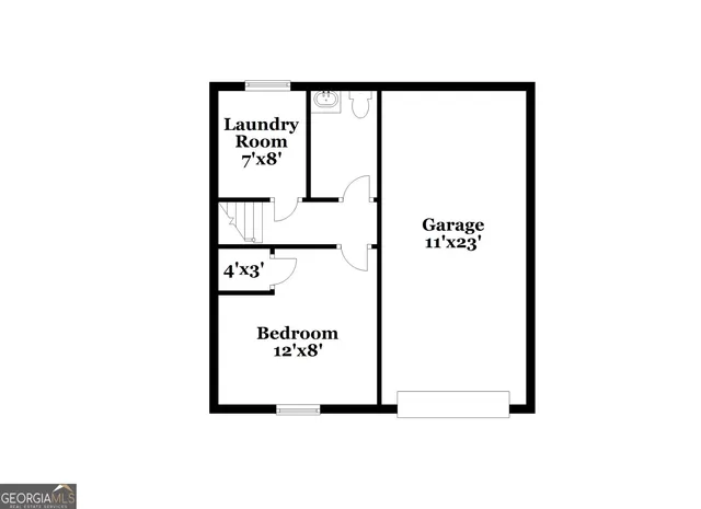 a picture of a bench in front of a wall