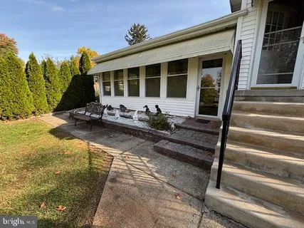a front view of a house
