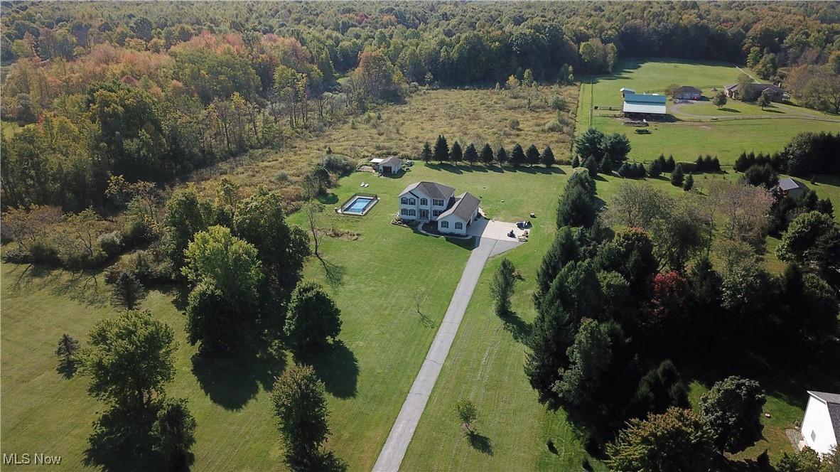 4998 Wayne Road Mantua, OH 44255 - Photo 43 of 43 Bird's eye view with a rural view