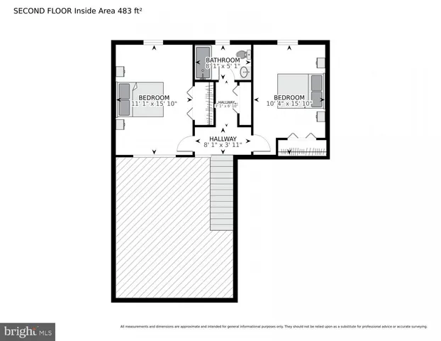 a picture of a room with a white wall and white refrigerator