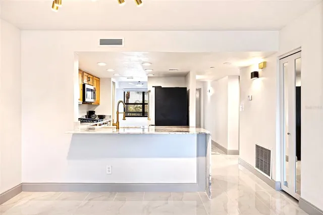 a view of a black gate