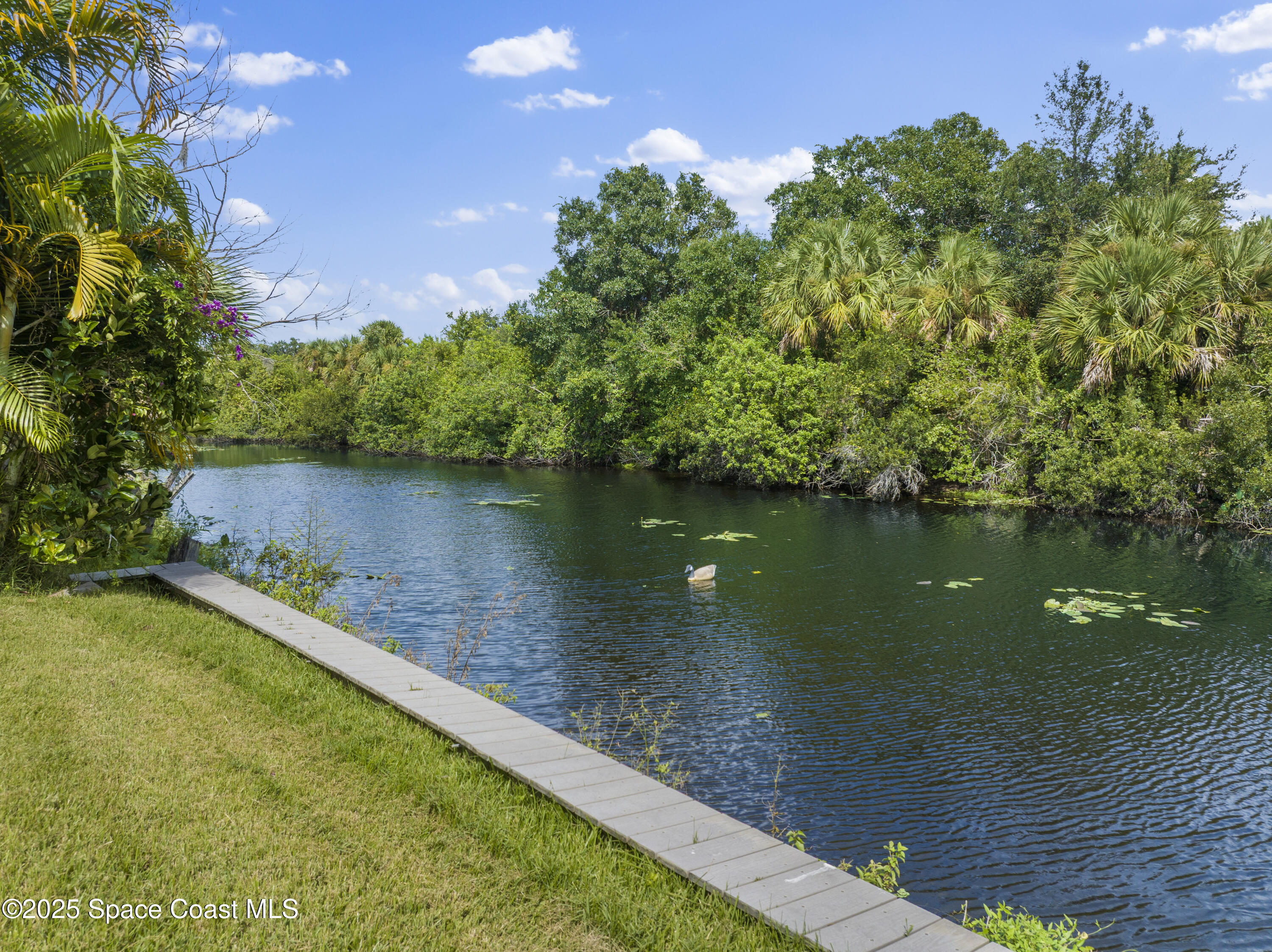 1253 George Street Sebastian, FL 32958 - Photo 35 of 37 a view of a lake with a yard