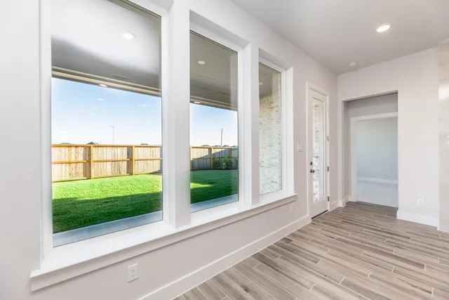 a view of an entryway of a house