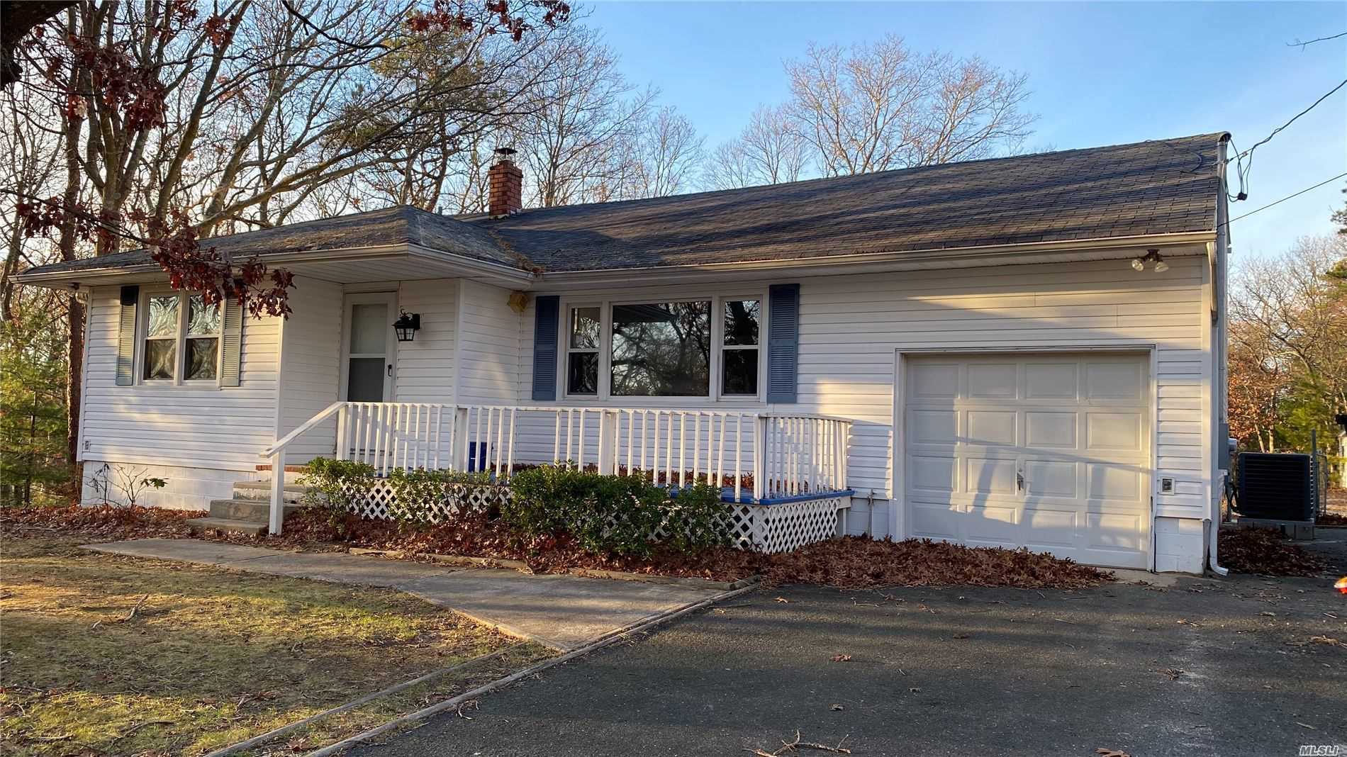 a front view of a house