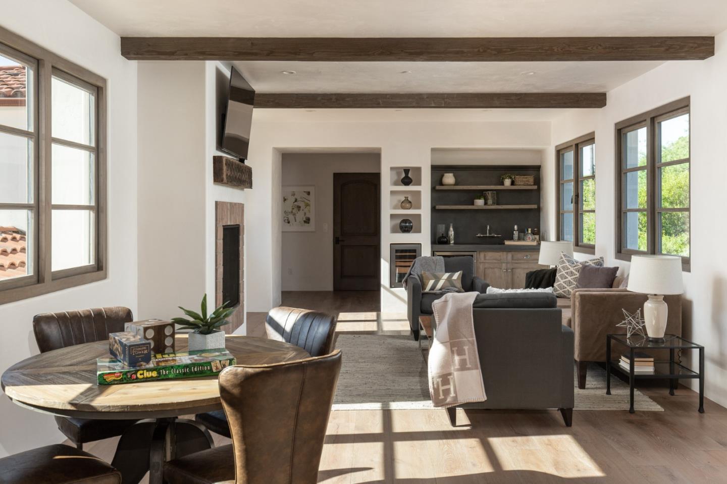 1605 Sonado Road Pebble Beach, CA 93953 - Photo 25 of 33 a view of a dining room with furniture window and outside view