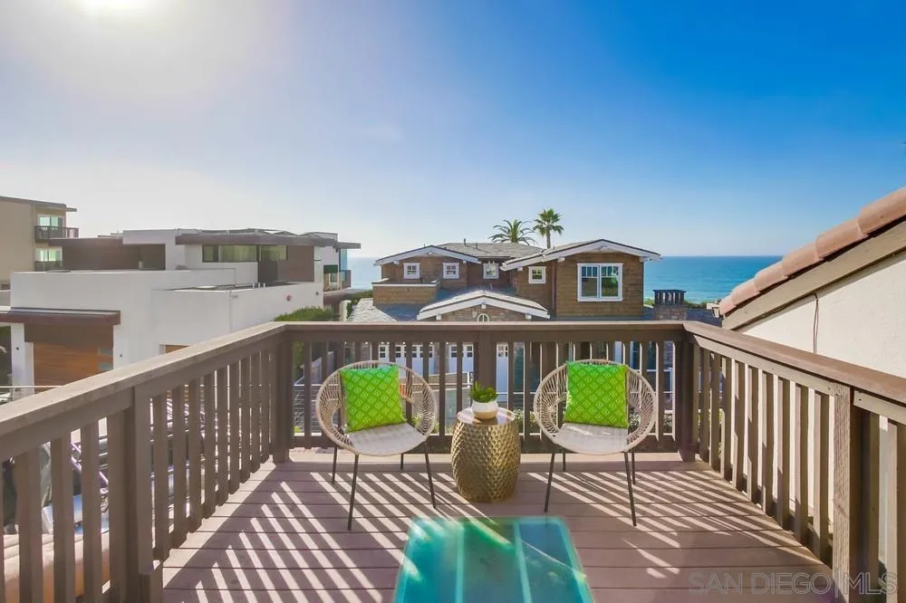 141 Sea Cliff Way Del Mar, CA 92014 - Photo 40 of 65 a view of a chairs and table on the roof deck