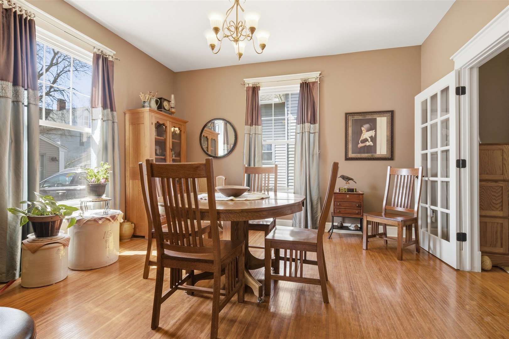 616 East Madison Street Pontiac, IL 61764 - Photo 15 of 37 a view of a dining room with furniture window and wooden floor