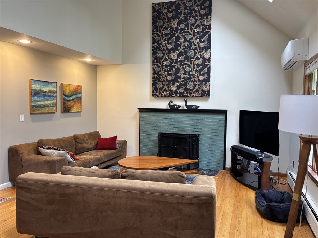 75 State Street Amherst, MA 01002 - Photo 12 of 39 a living room with furniture a flat screen tv and a fireplace