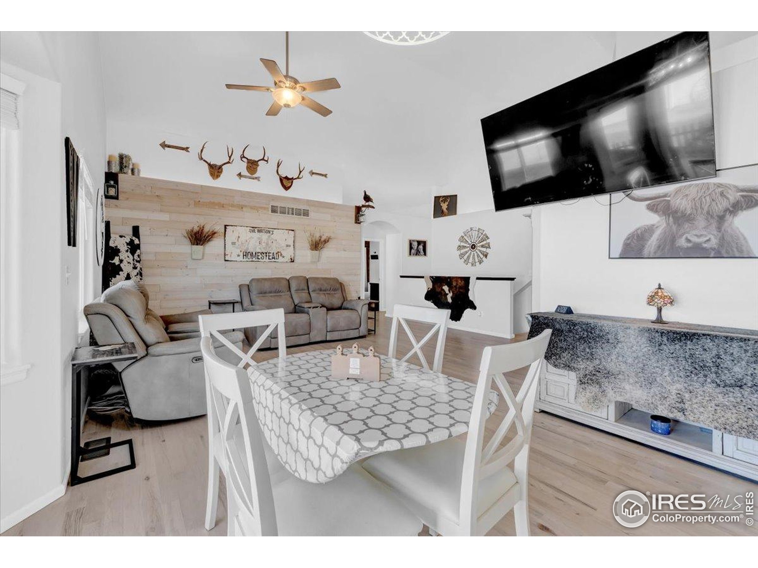 3411 Riesling Court Evans, CO 80634 - Photo 11 of 43 a living room with furniture and a flat screen tv