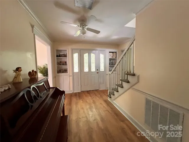 a view of a room with stair