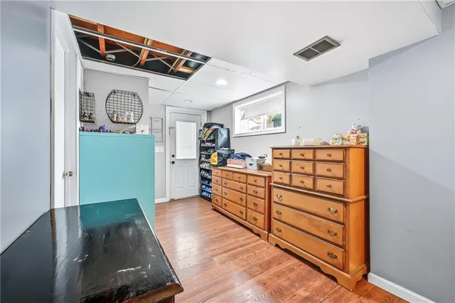 a view of a storage & utility room