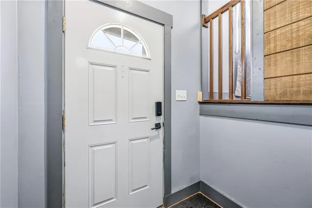 a view of front door