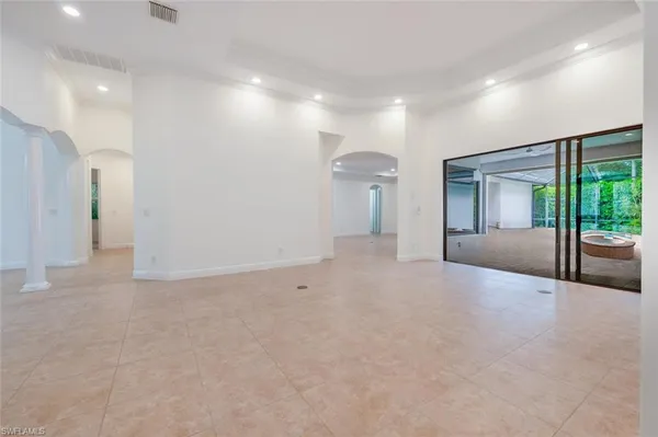 a view of an empty room