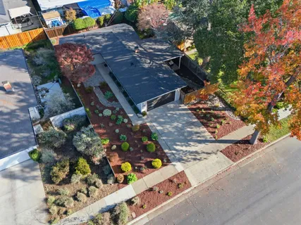 a aerial view of a house