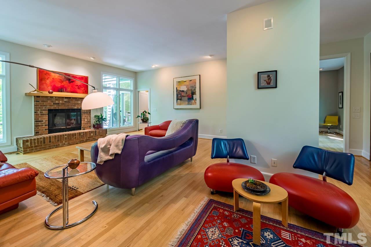 5415 Taproot Lane Durham, NC 27705 - Photo 7 of 30 a living room with furniture and a fireplace