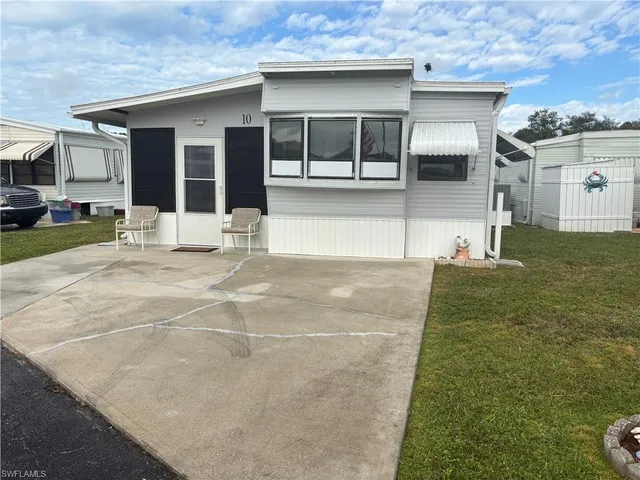 a view of a house with a patio