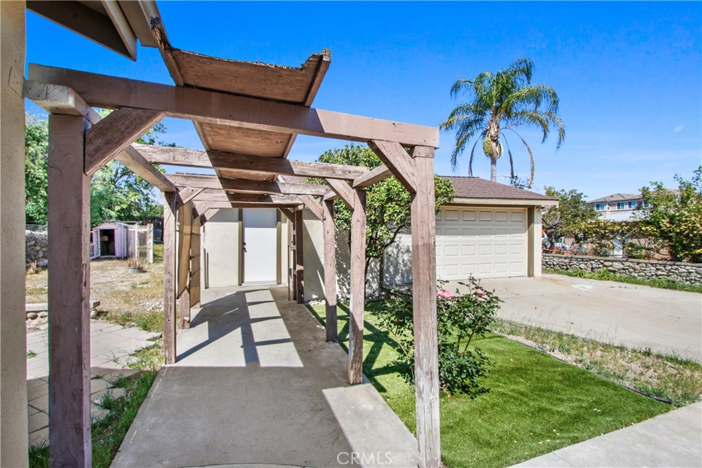 8410 Arrow Route Rancho Cucamonga, CA 91730 - Photo 19 of 24 a view of entryway with garden