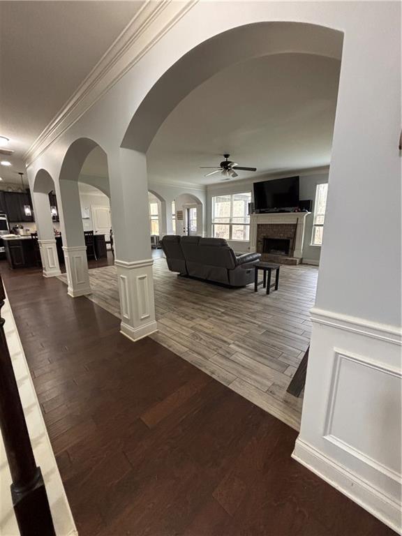 328 Vantage Point Locust Grove, GA 30248 - Photo 5 of 33 a living room with furniture and a fireplace