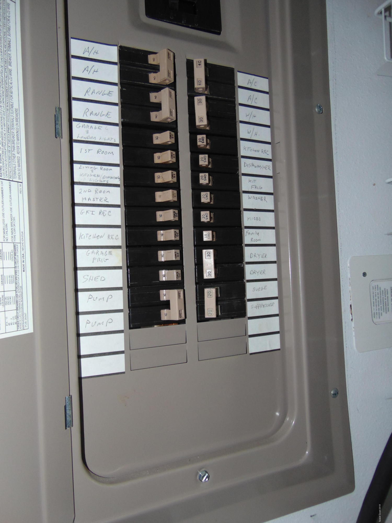 1083 Cromey Road Northeast Palm Bay, FL 32905 - Photo 30 of 39 Electrical Panel
