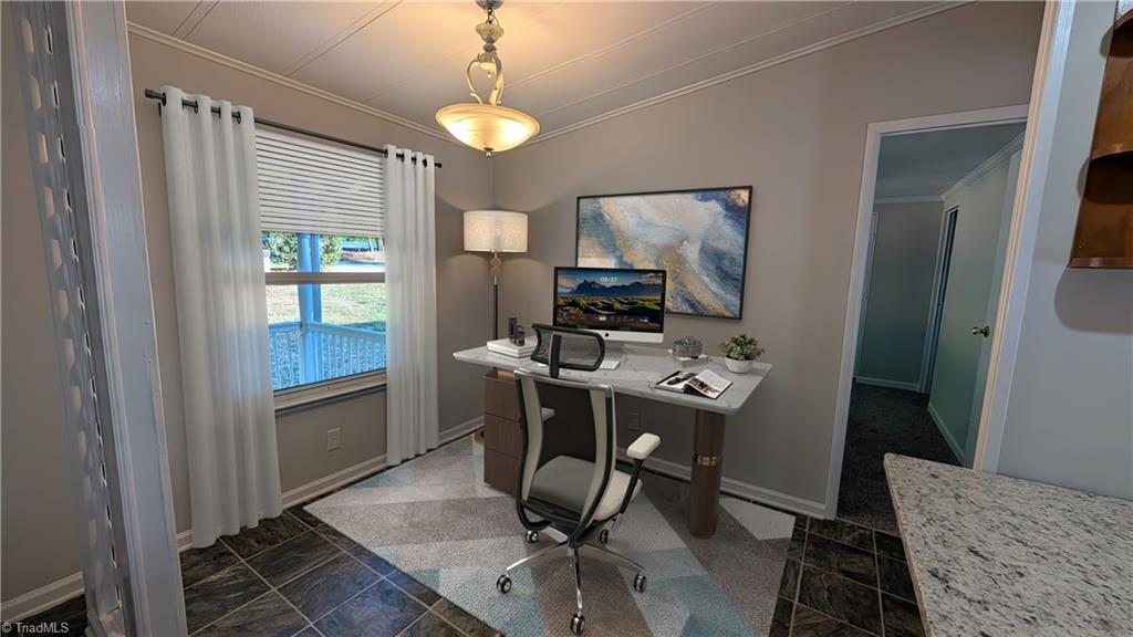 1145 Spencer Orchard Road Walnut Cove, NC 27052 - Photo 19 of 50 virtually staged as an office area