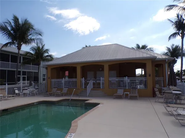 a view of outdoor space yard and swimming pool