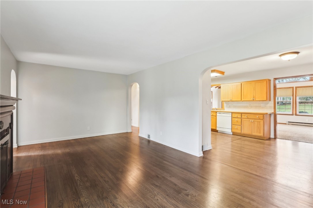 2045 Stabler Road Akron, OH 44313 - Photo 6 of 35 Gorgeous wood floors in this living room right off the kitchen