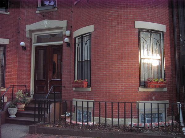 a view of front door of house