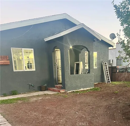 a front view of a house