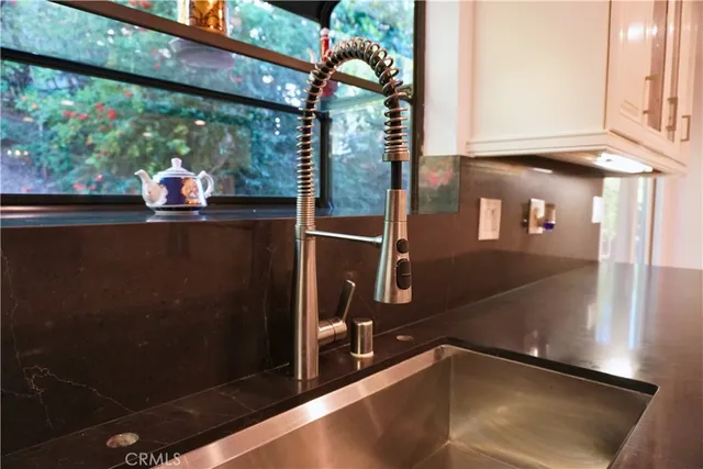 a room with pool table