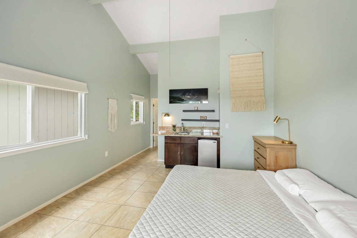 12-1098 Kaimu-Makena Homestead Road Pahoa, HI 96778 - Photo 23 of 29 a bedroom with a bed and a television