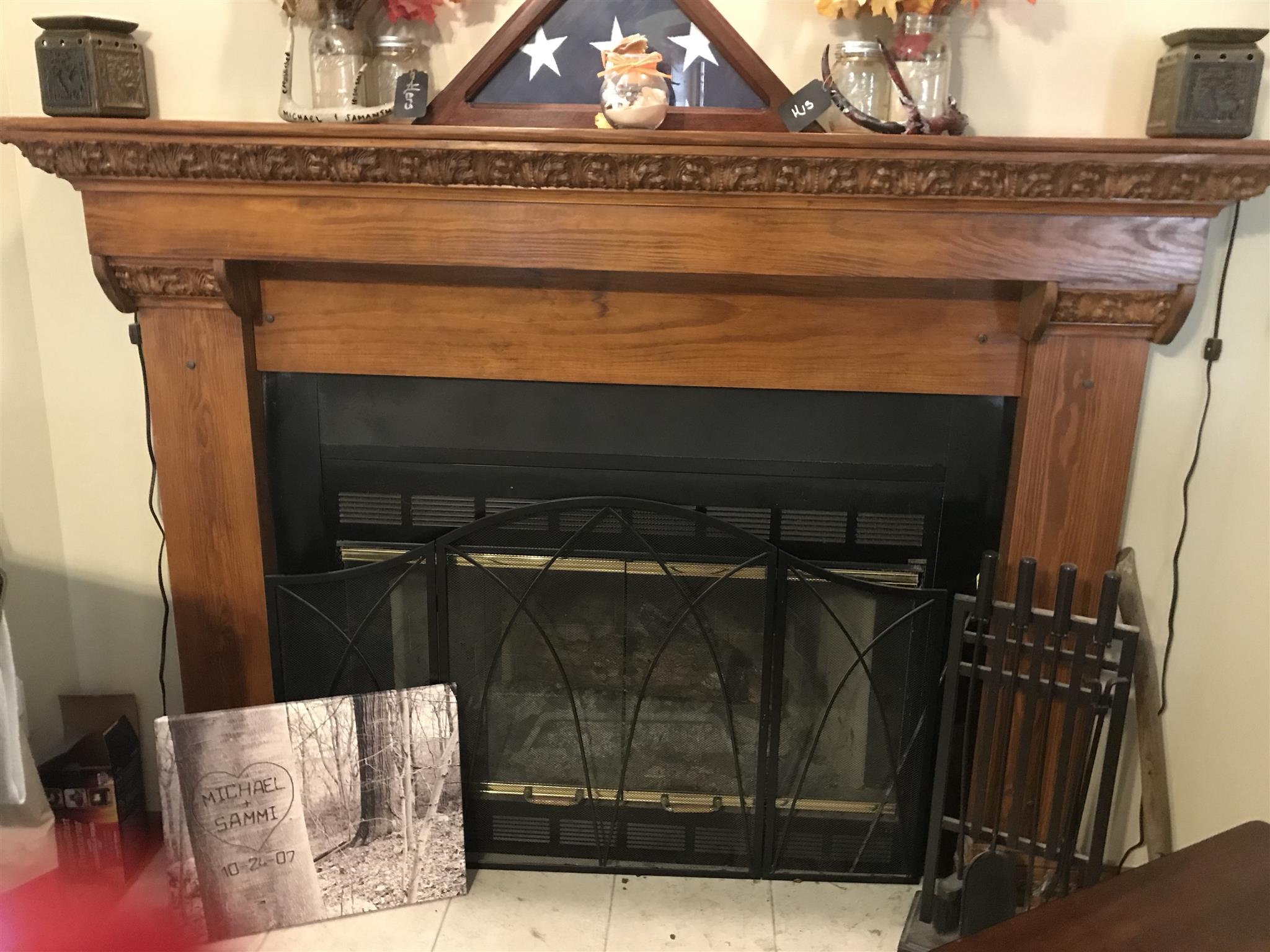 1237 Fowler Ford Road Portland, TN 37148 - Photo 5 of 17 a close view of a fireplace