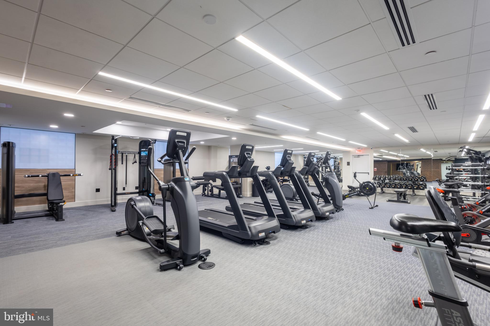 616 E Street Northwest, Unit 419 Washington, DC 20004 - Photo 23 of 30 a view of a room with gym equipment