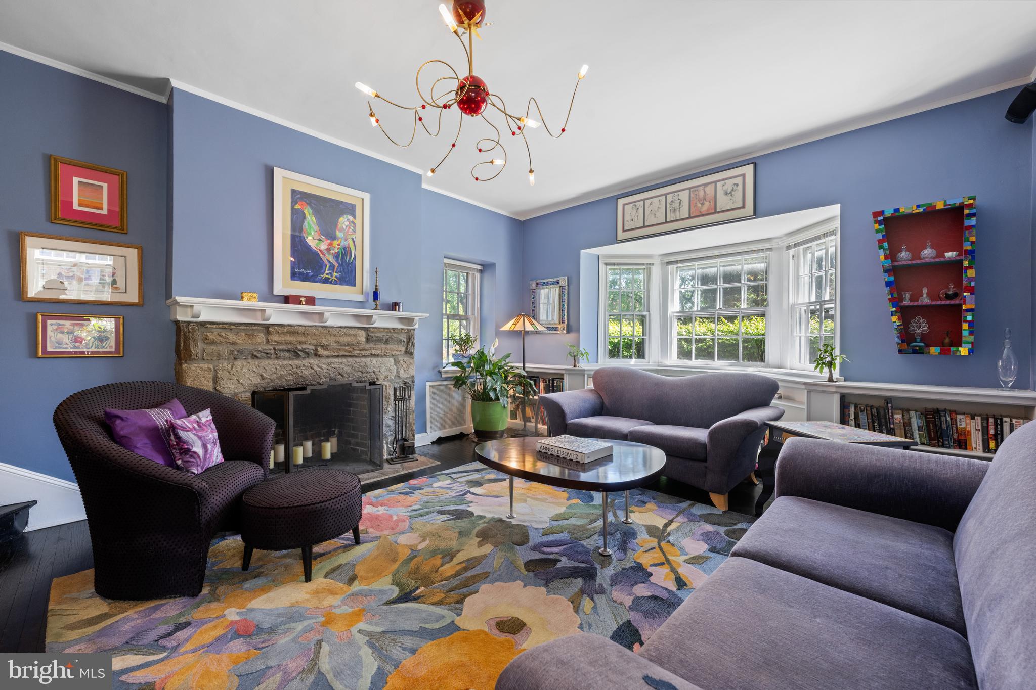 19 Derwen Road Bala Cynwyd, PA 19004 - Photo 11 of 44 Wood burning Fireplace