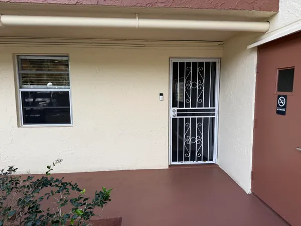 a view of front door