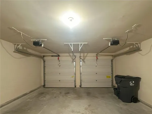 a view of a garage room