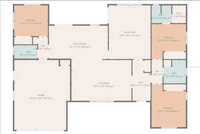 a picture of a floor plan